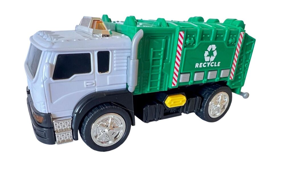 Adventure Force Mini City Service Recycling Truck Toy with Lights and Sounds